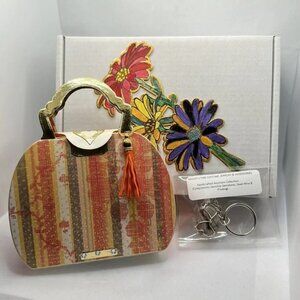 GREAT GIFT! Gemstone Keychain & Purse Gift Box